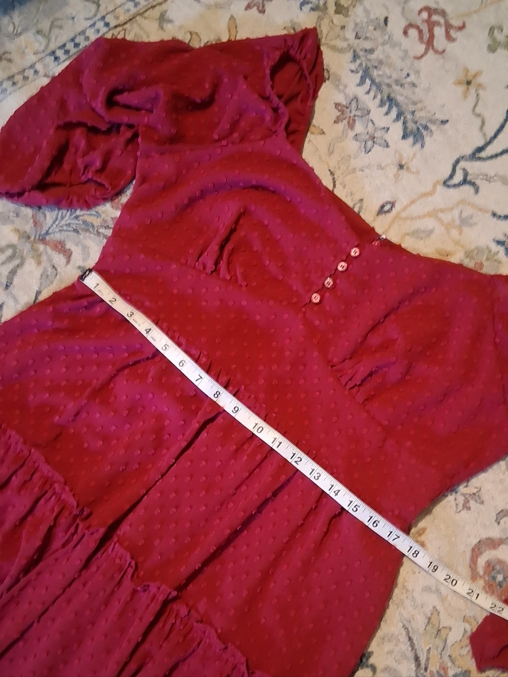 J.Crew Raspberry Tiered Midi Dress - Picture 3 of 5
